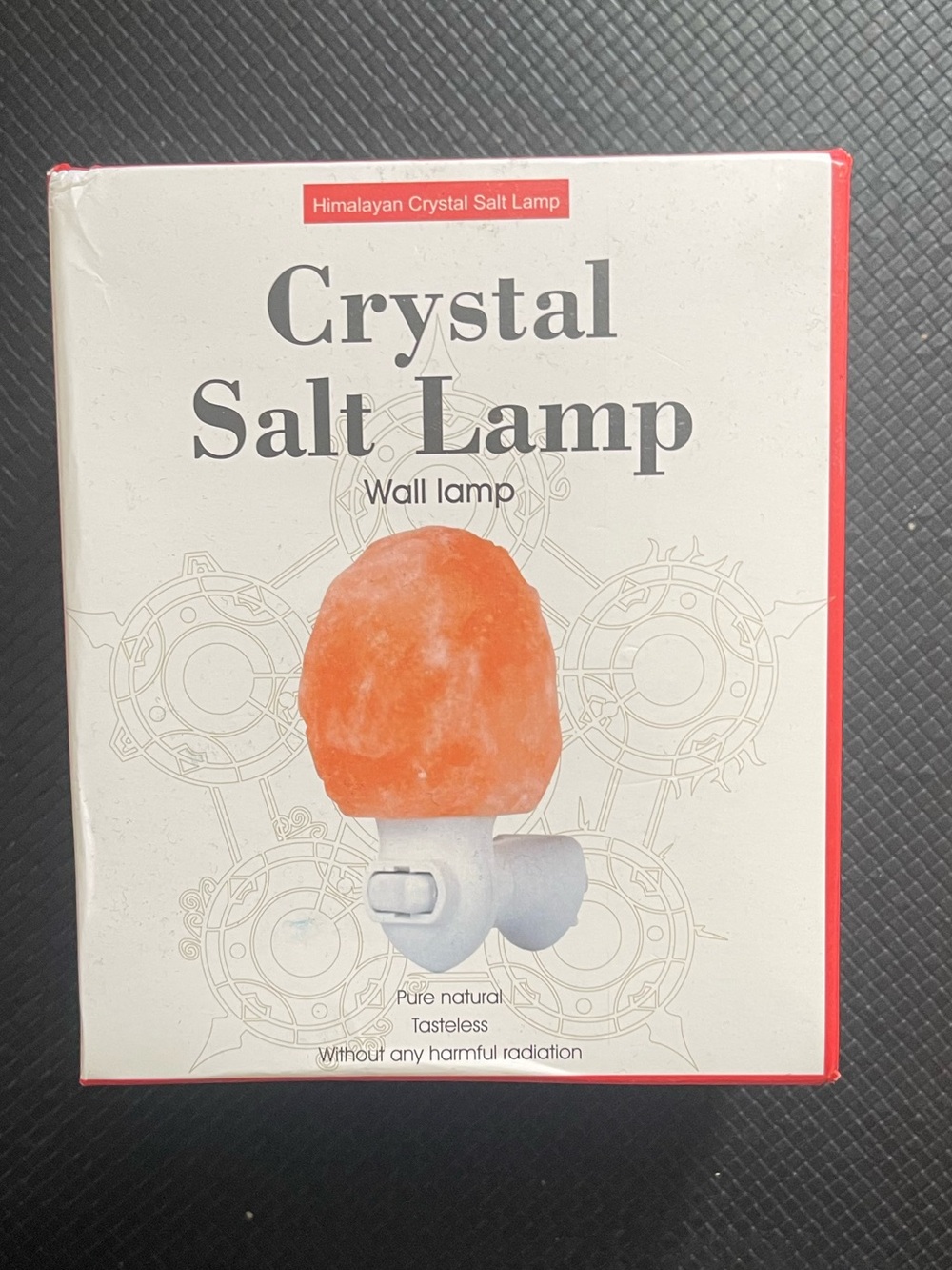 Crystal Salt Wall Lamp Nightlight - Orange